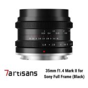 7Artisans 35mm f1.4 Mark II for Sony Full Frame (Black)