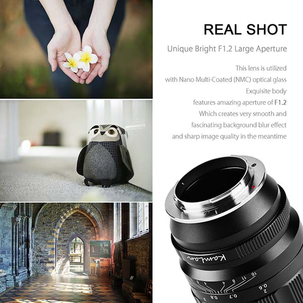 Jual Lensa Kamlan 55mm f1.2 for Sony E-Mount Harga Terbaik dan Spesifikasi